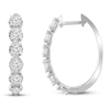 Thumbnail Image 1 of Previously Owned Diamond Hoop Earrings 1 ct tw 10K White Gold