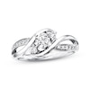 Thumbnail Image 1 of Previously Owned Three-Stone Engagement Ring 3/8 ct tw Round-cut Diamonds 14K White Gold