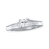 Thumbnail Image 0 of Previously Owned Diamond Engagement Ring 3/4 ct tw Princess-cut 14K White Gold - Size 4.5