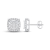 Thumbnail Image 1 of Previously Owned Diamond Earrings 1/2 ct tw Princess & Round 10K White Gold