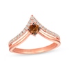 Thumbnail Image 1 of Previously Owned Le Vian Chocolate Diamond Ring 3/8 ct tw 14K Strawberry Gold