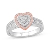 Thumbnail Image 1 of Previously Owned Diamond Heart Ring 3/8 ct tw Round-cut 10K Two-Tone Gold