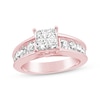 Thumbnail Image 0 of Previously Owned Princess & Round-Cut Diamond Engagement Ring 1-7/8 ct tw 14K Rose Gold