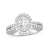 Thumbnail Image 1 of Previously Owned Neil Lane Diamond Engagement Ring 1-3/4 ct tw Oval & Round-cut 14K White Gold - Size 5