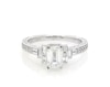 Thumbnail Image 1 of Previously Owned Neil Lane Emerald-Cut Diamond Engagement Ring 1-3/8 ct tw 14K White Gold