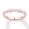 Thumbnail Image 1 of Previously Owned Diamond Wedding Band 1/4 ct tw Round-cut 14K Rose Gold