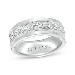 Previously Owned Neil Lane Men's Diamond Wedding Band 1 ct tw Round-cut 14K White Gold