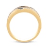 Thumbnail Image 2 of Previously Owned Men's Brown & Black Diamond Band 1/2 ct tw 10K Yellow Gold