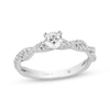 Thumbnail Image 0 of Previously Owned Hallmark Diamonds Engagement Ring 3/8 ct tw Round-cut 10K White Gold