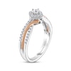 Thumbnail Image 1 of Previously Owned Adrianna Papell Diamond Engagement Ring 1/4 ct tw Round-cut 14K Two-Tone Gold