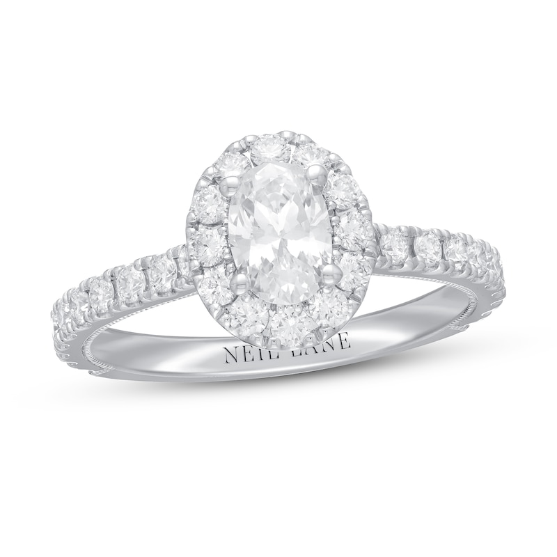 Main Image 1 of Previously Owned Neil Lane Premiere Engagement Ring 1-3/8 ct tw 14K White Gold