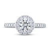 Thumbnail Image 3 of Previously Owned THE LEO Ideal Cut Diamond Engagement Ring 1-1/3 ct tw Round-cut 14K White Gold