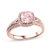 Thumbnail Image 1 of Previously Owned Morganite Engagement Ring 3/8 ct tw Diamonds 14K Rose Gold - Size 4.5