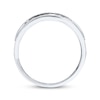 Thumbnail Image 2 of Previously Owned Men's Diamond Band 1/2 ct tw Round-cut 10K White Gold - Size 12.75