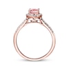 Thumbnail Image 3 of Previously Owned Morganite Engagement Ring 1/4 ct tw Diamonds 14K Rose Gold - Size 10