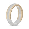 Thumbnail Image 2 of Previously Owned Neil Lane Men's Diamond Wedding Band 1/6 ct tw Square-cut 14K Two-Tone Gold