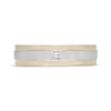 Thumbnail Image 3 of Previously Owned Neil Lane Men's Diamond Wedding Band 1/6 ct tw Square-cut 14K Two-Tone Gold