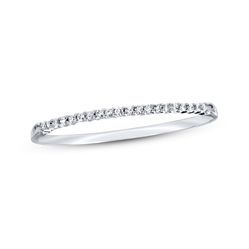 Main Image 1 of Previously Owned Diamond Anniversary Band 1/20 ct tw Round-cut 10K White Gold