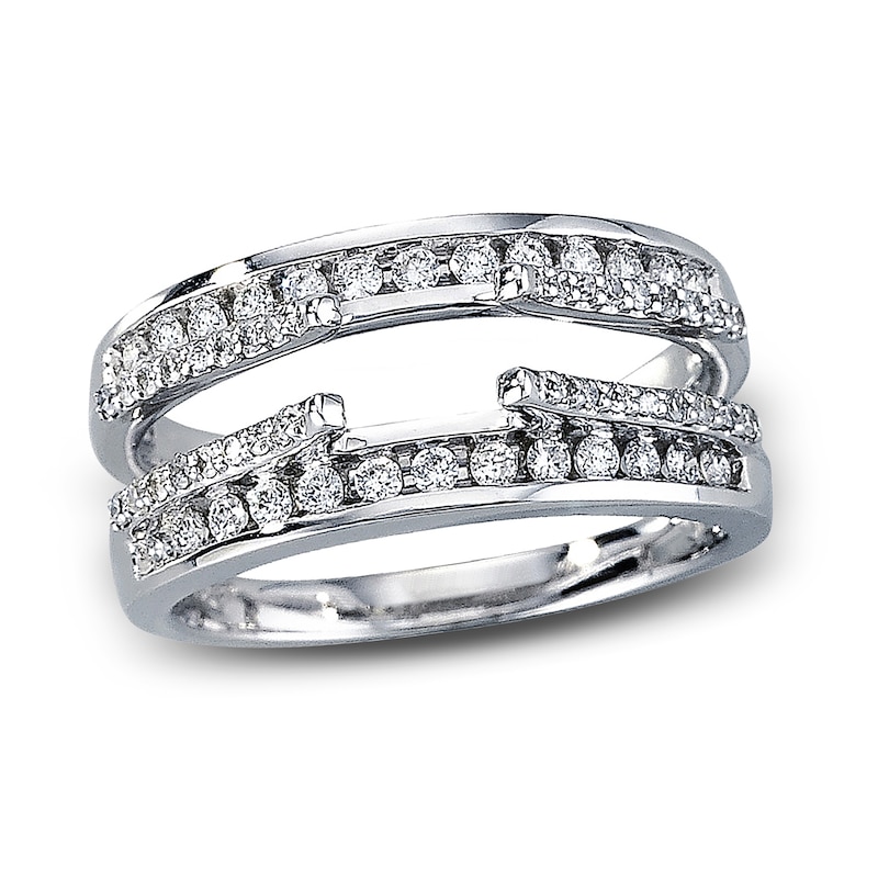 Main Image 1 of Previously Owned Diamond Enhancer Band 1/2 ct tw Round-cut 14K White Gold