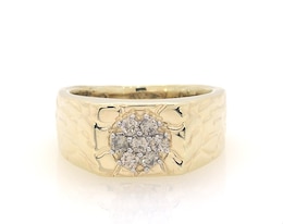 Previously Owned Men's Diamond Ring 1/4 ct tw Round-cut 10K Yellow Gold