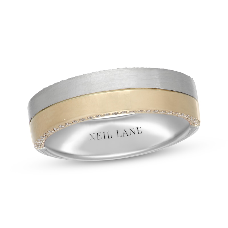 Previously Owned Neil Lane Men's Diamond Wedding Band 1/5 ct tw Round ...