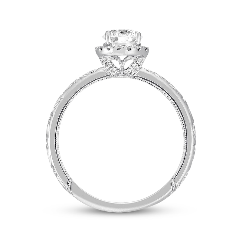 Previously Owned Neil Lane Diamond Engagement Ring 7/8 ct tw Round-cut 14K White Gold