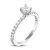 Thumbnail Image 2 of Previously Owned Diamond Engagement Ring 5/8 ct tw Princess/Round-cut 14K White Gold