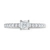 Thumbnail Image 3 of Previously Owned Diamond Engagement Ring 5/8 ct tw Princess/Round-cut 14K White Gold