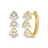 Thumbnail Image 1 of Previously Owned Diamond Hoop Earrings 1/2 ct tw Round-cut 10K Yellow Gold