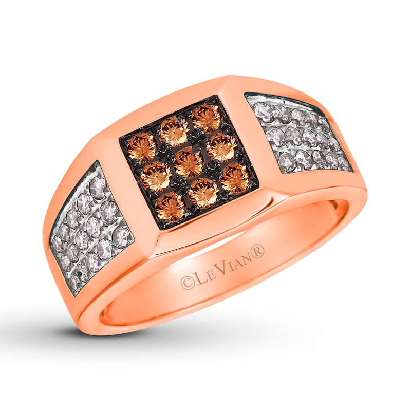 Main Image 1 of Previously Owned Le Vian Men's Chocolate Diamond Band 7/8 ct tw 14K Strawberry Gold