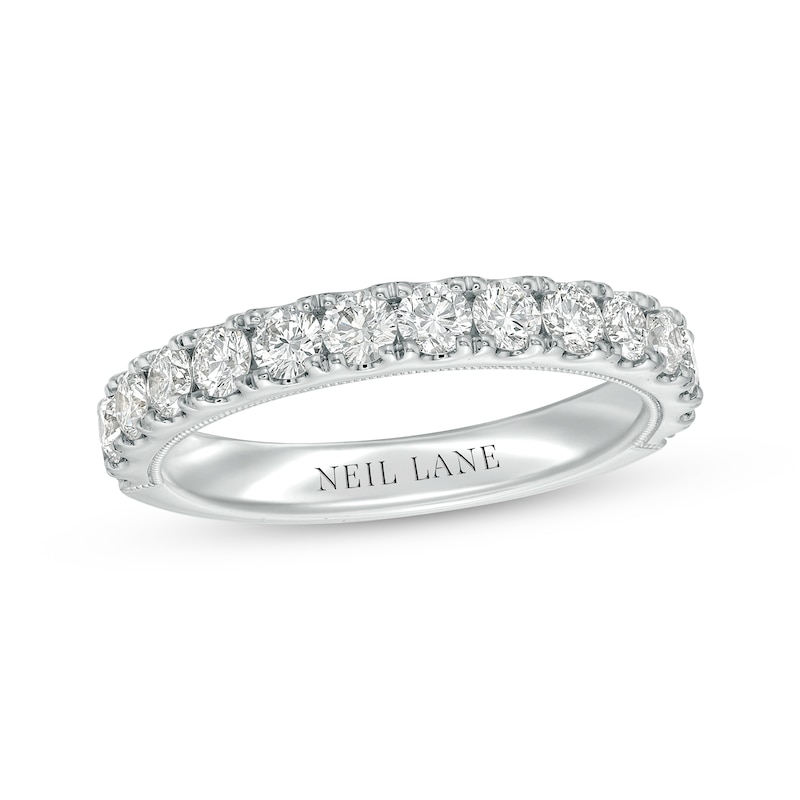 Previously Owned Neil Lane Round-Cut Diamond Anniversary Band 1 ct tw 14K White Gold - Size 11.75