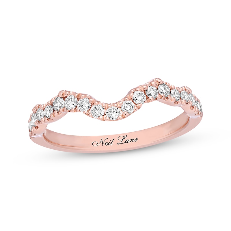 Main Image 1 of Previously Owned Neil Lane Diamond Wedding Band 1/3 ct tw 14K Rose Gold - Size 4.25