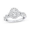 Thumbnail Image 1 of Previously Owned Neil Lane Bridal Diamond Ring 1-1/6 ct tw Oval & Round-cut 14K White Gold - Size 13