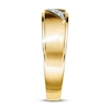 Thumbnail Image 2 of Previously Owned Men's 3-Stone Diamond Wedding Band 1/10 ct tw 10K Yellow Gold - Size 13