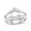 Thumbnail Image 1 of Previously Owned Diamond Enhancer Ring 3/4 ct tw Marquise & Round-cut 14K White Gold - Size 12