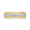 Thumbnail Image 3 of Previously Owned Men's Diamond Wedding Band 1/2 ct tw Round-cut 10K Yellow Gold - Size 13.75