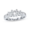 Thumbnail Image 1 of Previously Owned 3-Stone Diamond Ring 1-1/2 ct tw Princess-cut 14K White Gold - Size 10.5