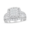 Thumbnail Image 0 of Previously Owned Diamond Engagement Ring 2 ct tw Princess & Round-cut 14K White Gold - Size 10.5