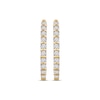 Thumbnail Image 2 of Previously Owned Diamond Hoop Earrings 1/4 ct tw 10K Yellow Gold