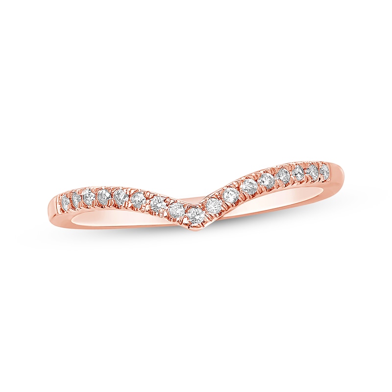 Main Image 1 of Previously Owned Diamond Anniversary Band 1/10 ct tw Round-cut 10K Rose Gold