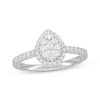 Thumbnail Image 0 of Previously Owned Neil Lane Diamond Engagement Ring 3/4 ct tw Pear & Round-cut 14K White Gold
