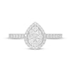 Thumbnail Image 2 of Previously Owned Neil Lane Diamond Engagement Ring 3/4 ct tw Pear & Round-cut 14K White Gold