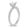 Thumbnail Image 2 of Previously Owned Diamond Engagement Ring 5/8 ct tw Princess/Round-cut 14K White Gold