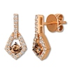 Thumbnail Image 0 of Previously Owned Le Vian Chocolate & Nude Earrings 5/8 ct tw Diamonds 14K Strawberry Gold