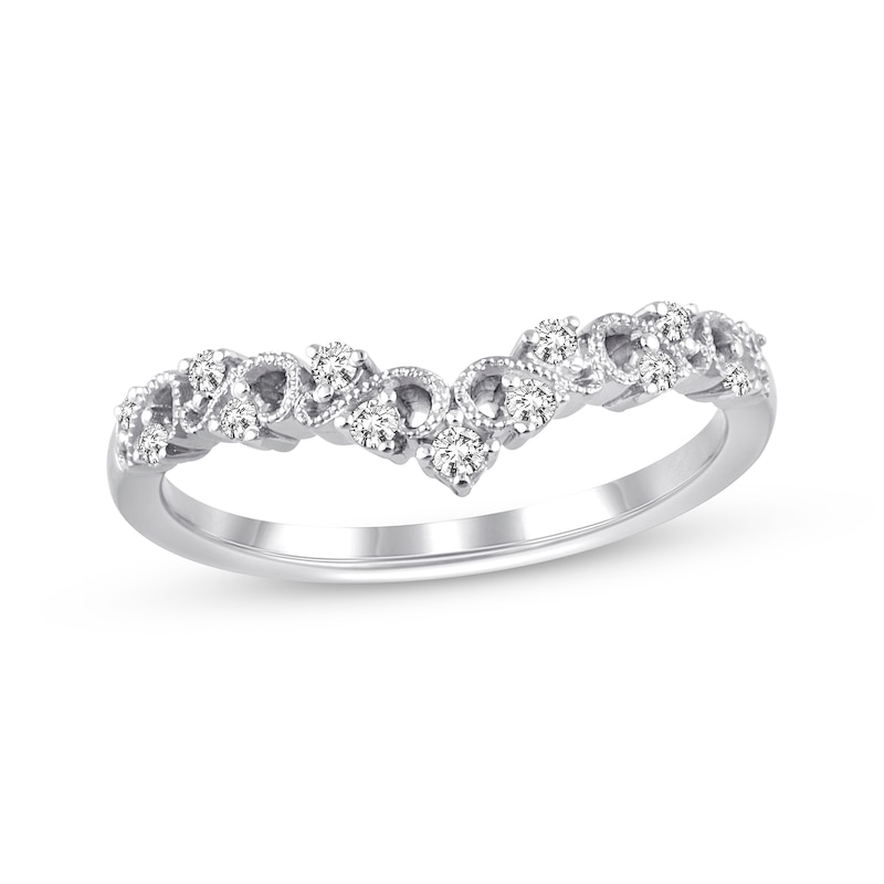 Main Image 1 of Previously Owned Diamond Anniversary Band 1/6 ct tw Round-cut 14K White Gold