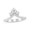 Thumbnail Image 0 of Previously Owned Three-Stone Diamond Ring 1/2 ct tw Round-cut 10K White Gold