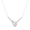 Thumbnail Image 0 of Previously Owned Love + Be Loved Diamond Necklace 1/2 ct tw 10K White Gold 18"