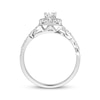Thumbnail Image 1 of Previously Owned Diamond Engagement Ring 3/8 ct tw Princess & Round-cut 10K White Gold