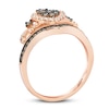 Thumbnail Image 3 of Previously Owned Le Vian Chocolate Diamond Tiara Ring 1/2 ct tw 14K Strawberry Gold