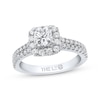 Thumbnail Image 1 of Previously Owned THE LEO Diamond Engagement Ring 1 ct tw Princess & Round-cut 14K White Gold